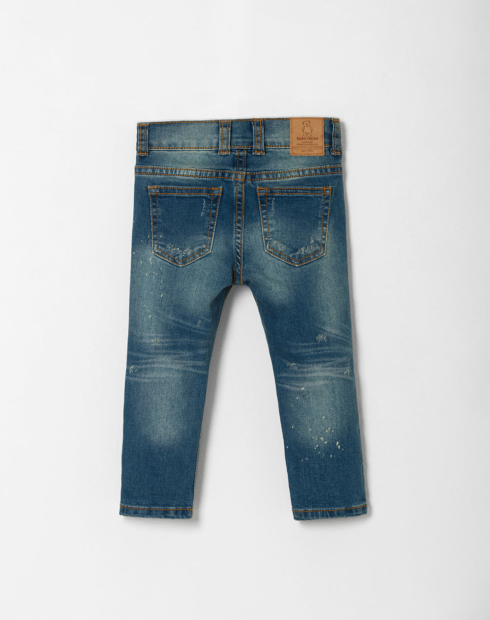 Jean slim fit tiro medio indigo