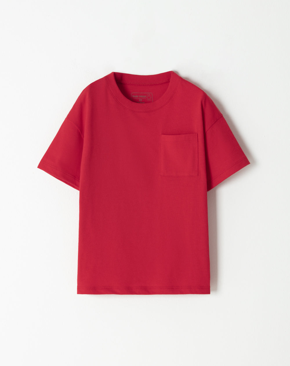 Camiseta oversized fit manga corta roja