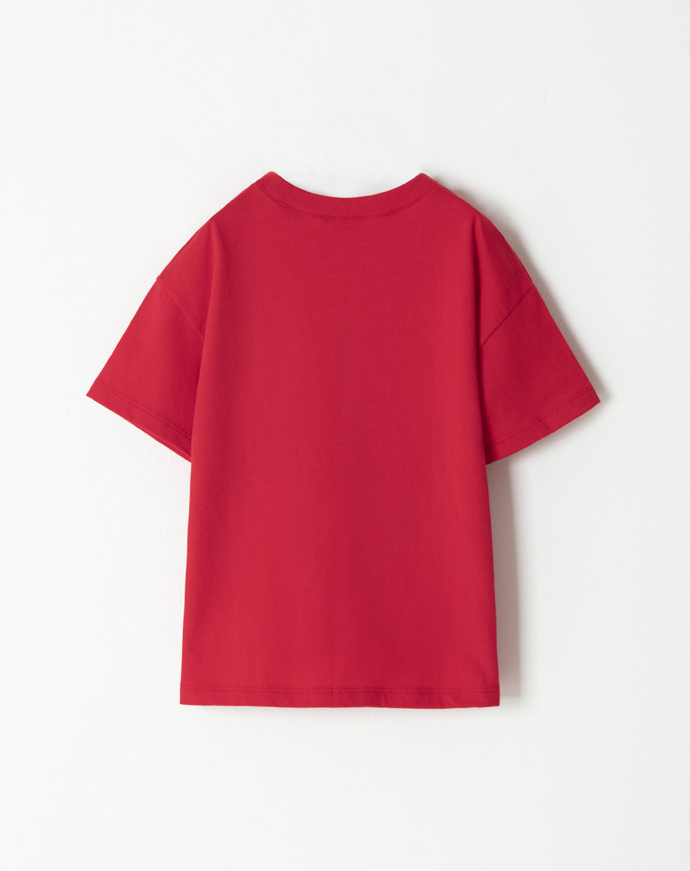 Camiseta oversized fit manga corta roja