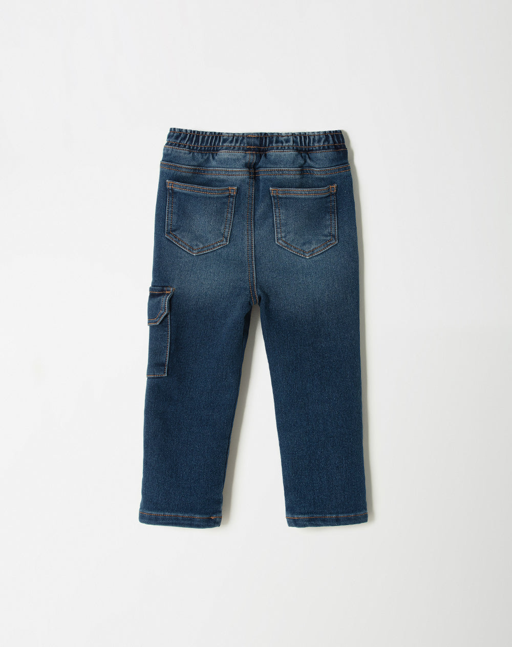 Jean tipo jogger tiro medio indigo