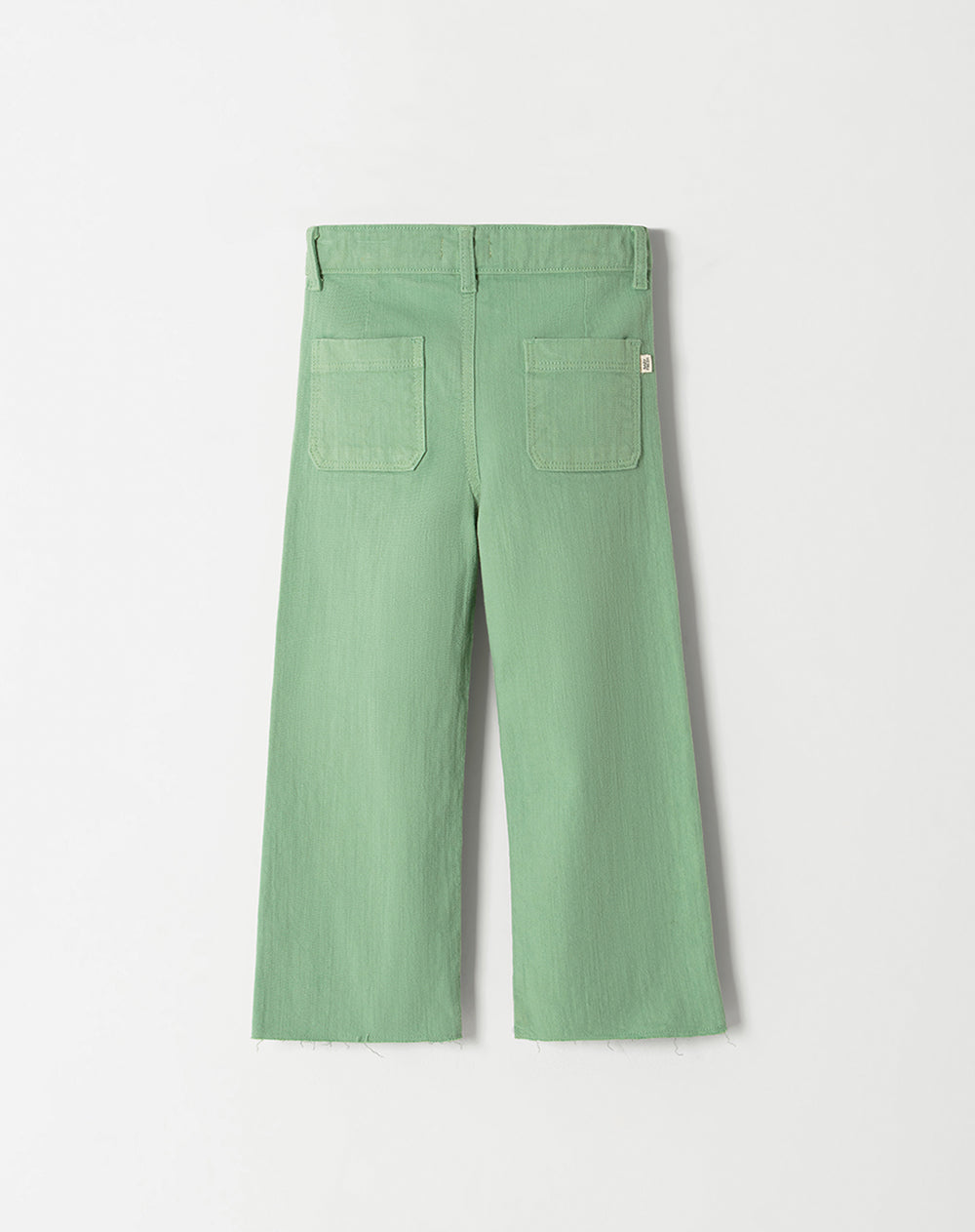 Pantalón tiro alto verde