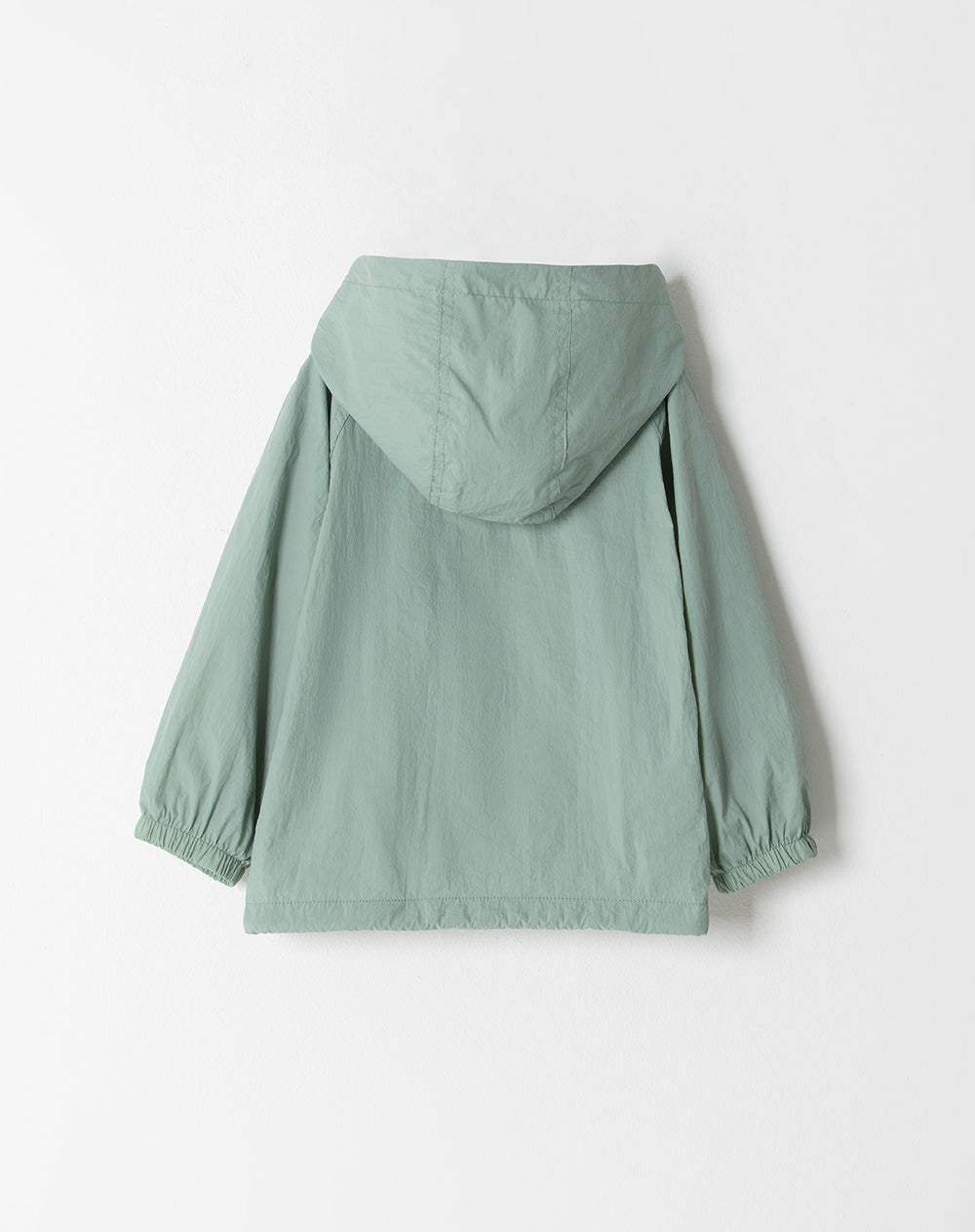 Chaqueta con capucha verde