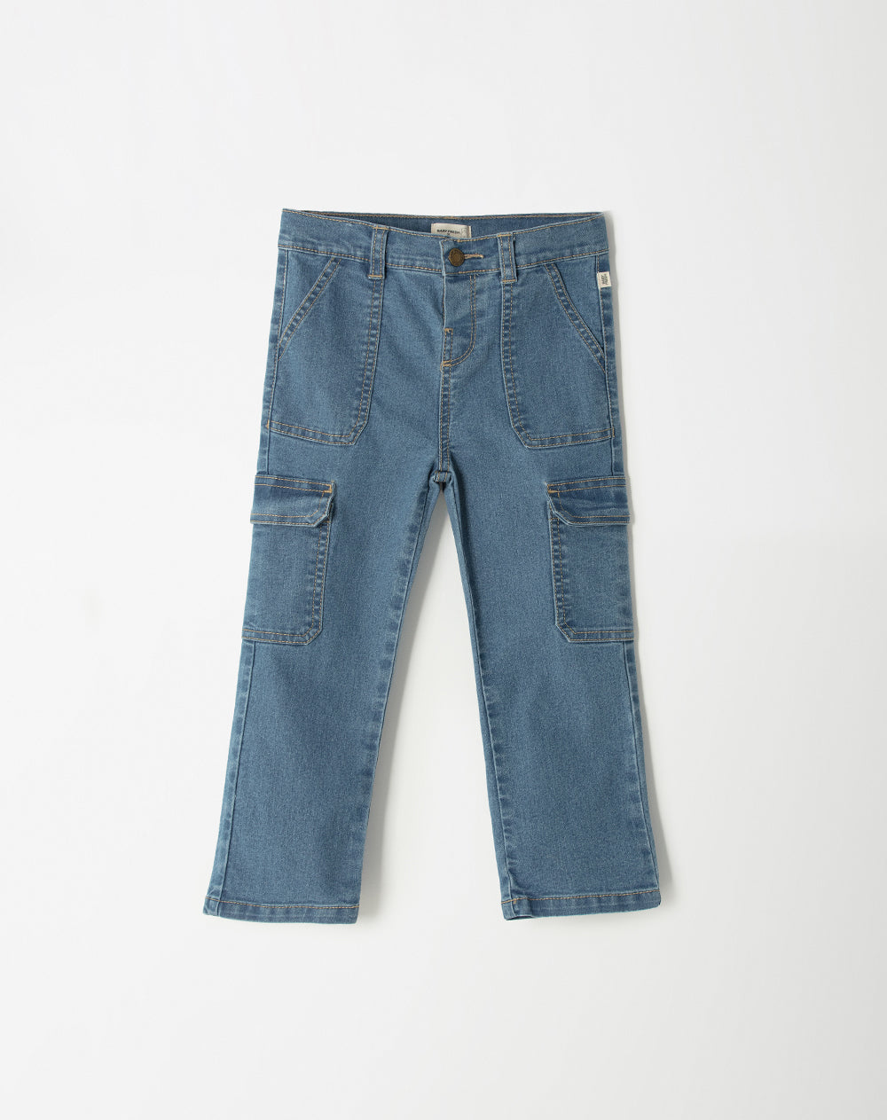 Jean regular fit tiro medio indigo