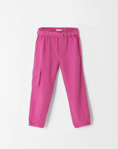 Pantalón tiro medio fucsia