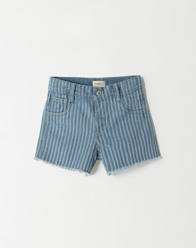 Short tiro medio indigo