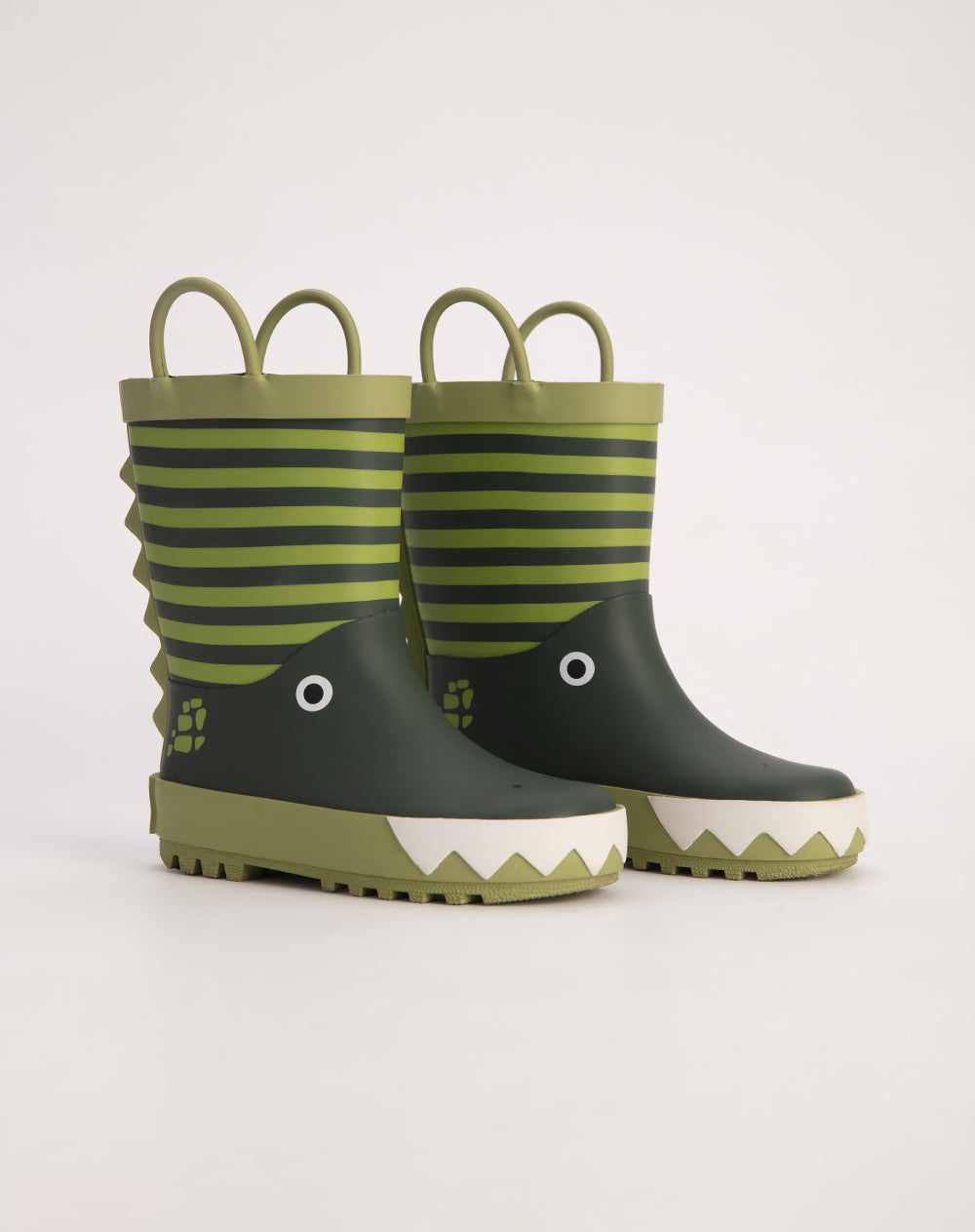 Bota verde estampado