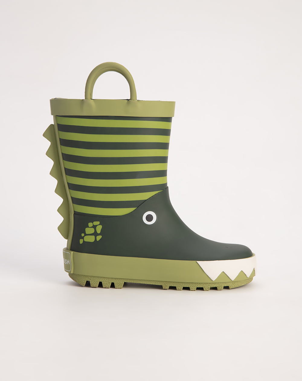 Bota verde estampado