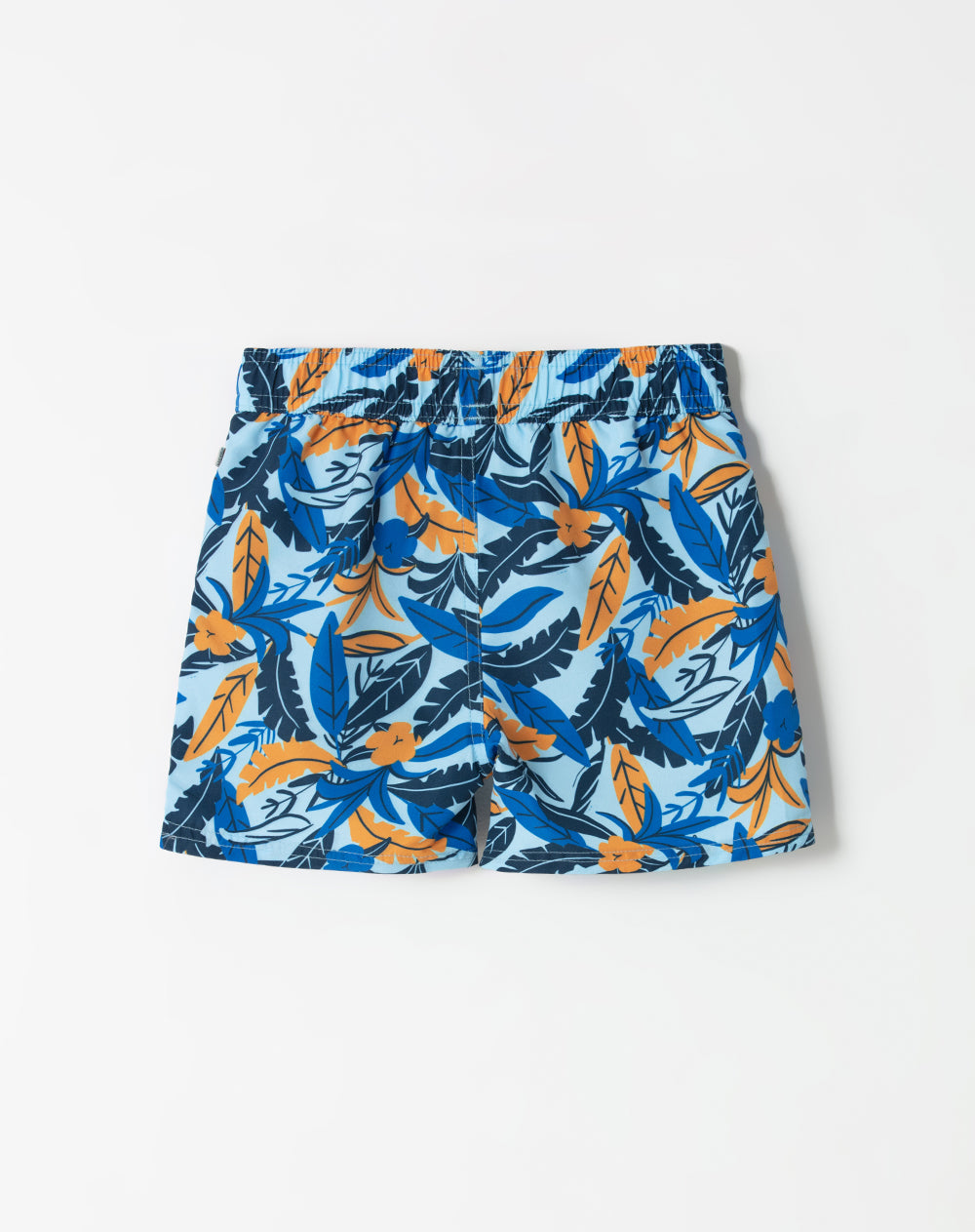 Short pantaloneta azul estampado