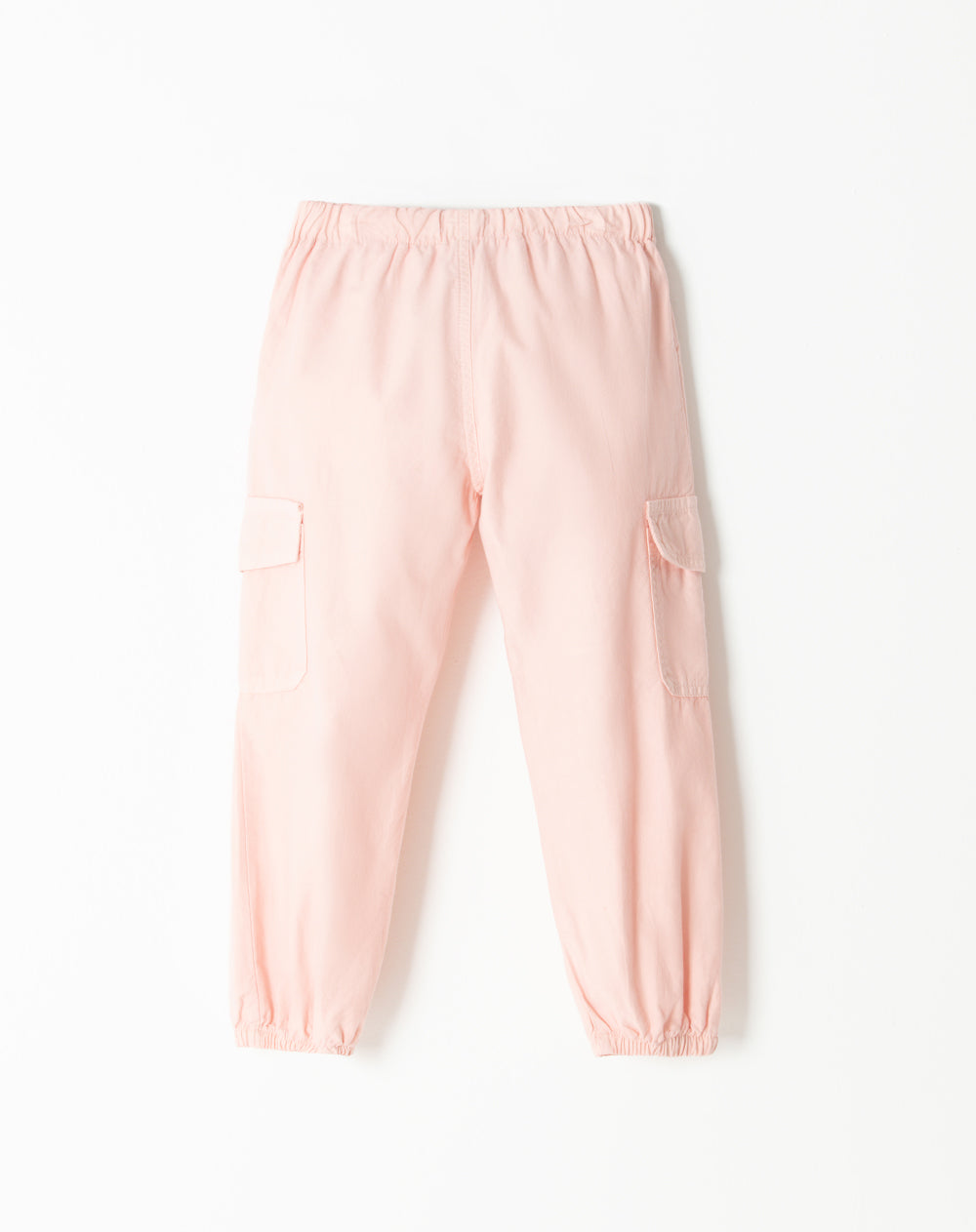 Pantalón regular fit tiro alto rosado