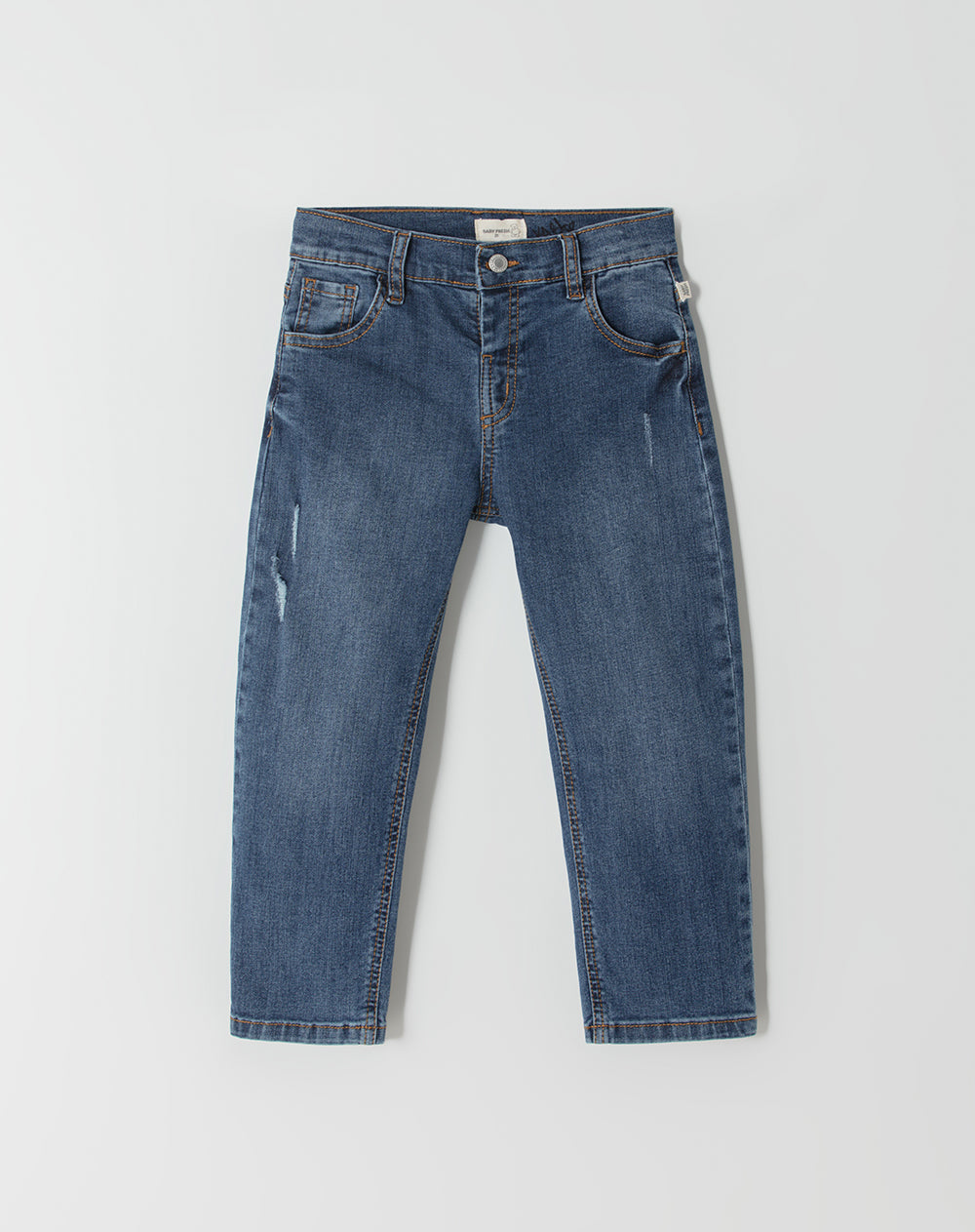 Jean regular fit tiro medio indigo