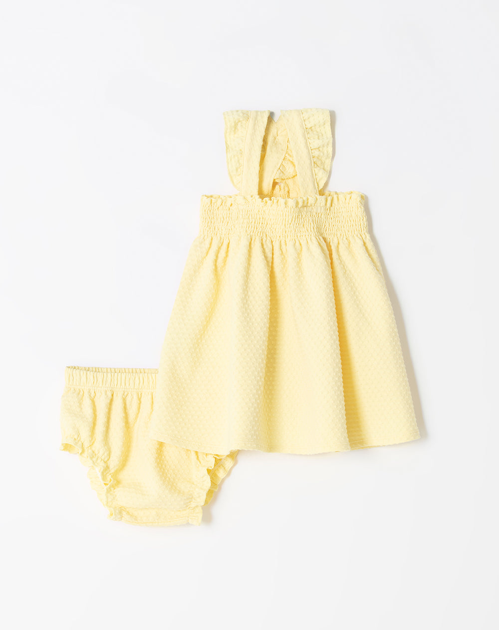 Conjunto vestido amarillo