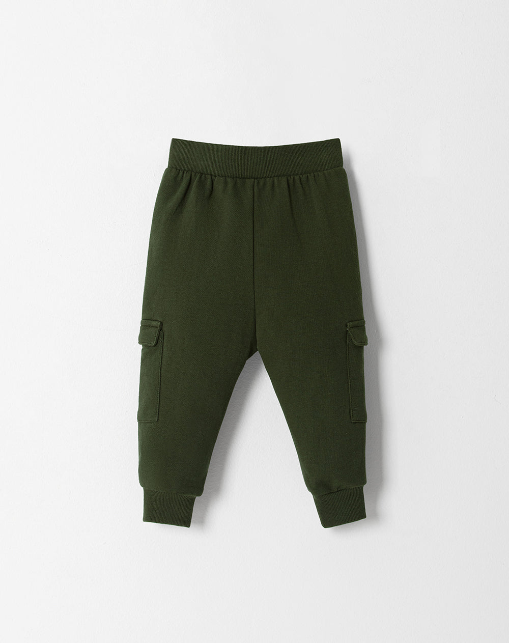 Jogger regular fit tiro medio verde