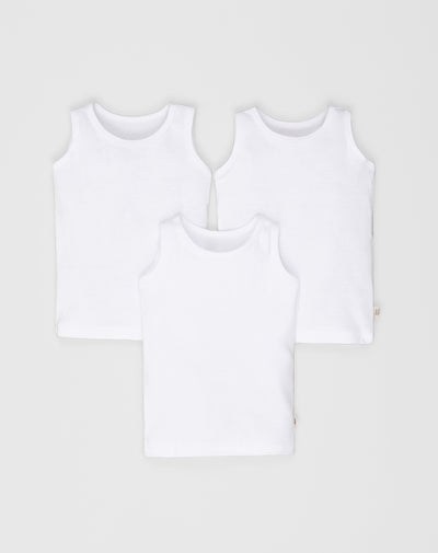 3 camisetas fitted fit blanca