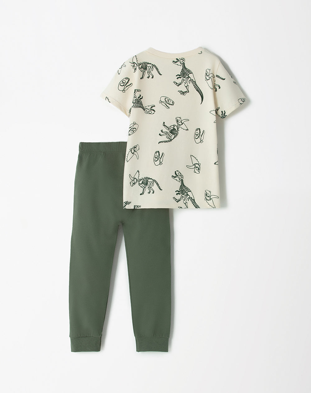 Pijama fitted fit manga corta verde militar