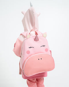 Morral de unicornio rosado